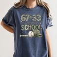 HUGvyn 6733 Days Of School Baseball 100 Days Camo Cap Boys Women's Comfort Colors T-Shirt Moss HUGvyn 6733 Days Of School Baseball 100 Days Camo Cap Boys Women's Comfort Colors T-Shirt Moss