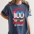 HUGvyn I Just Hit 100 Days Of School Baseball Ice Cream Boys Women's Comfort Colors T-Shirt Moss HUGvyn I Just Hit 100 Days Of School Baseball Ice Cream Boys Women's Comfort Colors T-Shirt Moss
