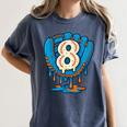 Ice Cream Baseball Glove 8th Birthday Edition Women's Comfort Colors T-Shirt Moss Ice Cream Baseball Glove 8th Birthday Edition Women's Comfort Colors T-Shirt Moss
