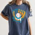 Ice Cream Baseball Mitt Drippy Scoop Baseball Sports Women's Comfort Colors T-Shirt Moss Ice Cream Baseball Mitt Drippy Scoop Baseball Sports Women's Comfort Colors T-Shirt Moss