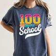 Ice Cream Drip 100 Days Of School Baseball Boys 100th Day Women's Comfort Colors T-Shirt Moss