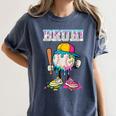 Ice Cream Drip Baseball Bruh Baseball Drip Boy Youth Women's Comfort Colors T-Shirt Moss Ice Cream Drip Baseball Bruh Baseball Drip Boy Youth Women's Comfort Colors T-Shirt Moss