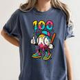 Ice Cream Drip Baseball Party 100 Days Of School Teacher Women's Comfort Colors T-Shirt Moss