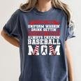 I'm a Bat Findin Washin' Baseball Mom Baseball Women's Comfort Colors T-Shirt Moss
