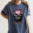 I'm Head Heffa Just Ask Me Bossy Highland Cow Baseball Cap Women's Comfort Colors T-Shirt Moss I'm Head Heffa Just Ask Me Bossy Highland Cow Baseball Cap Women's Comfort Colors T-Shirt Moss