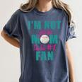 I'm Not Just His Mom I'm His Number One Fan Baseball Mom Women's Comfort Colors T-Shirt Moss
