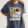Jackson Chourio Milwaukee MLB Baseball Player MLBJCH203M Women's Comfort Colors T-Shirt Moss Jackson Chourio Milwaukee MLB Baseball Player MLBJCH203M Women's Comfort Colors T-Shirt Moss