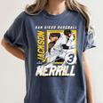 Jackson Merrill San Diego MLB Baseball Player MLBJME203M Women's Comfort Colors T-Shirt Moss Jackson Merrill San Diego MLB Baseball Player MLBJME203M Women's Comfort Colors T-Shirt Moss