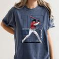 Jarren Duran Boston MLB Baseball Players MLBJDU202M Women's Comfort Colors T-Shirt Moss