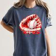 Kid Drip Ice Cream Baseball Heart Catcher Valentines Day Boy Women's Comfort Colors T-Shirt Moss Kid Drip Ice Cream Baseball Heart Catcher Valentines Day Boy Women's Comfort Colors T-Shirt Moss