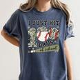 Kids I Just Hit 100 Days Boys 100 Days Of School Baseball Kids Women's Comfort Colors T-Shirt Moss Kids I Just Hit 100 Days Boys 100 Days Of School Baseball Kids Women's Comfort Colors T-Shirt Moss