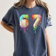 Kids Meme 67 Number Six 6 Seven 7 Ice Cream Drips Baseball Women's Comfort Colors T-Shirt Moss Kids Meme 67 Number Six 6 Seven 7 Ice Cream Drips Baseball Women's Comfort Colors T-Shirt Moss