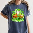 Kids St Patricks Day Shamrock Basketball Baseball Football Women's Comfort Colors T-Shirt Moss Kids St Patricks Day Shamrock Basketball Baseball Football Women's Comfort Colors T-Shirt Moss