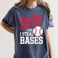 Kids Stealing Hearts Cute Baseball Boys Women's Comfort Colors T-Shirt Moss