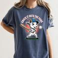 Knock It Outa The Park Baseball Goat Home Run Women's Comfort Colors T-Shirt Moss Knock It Outa The Park Baseball Goat Home Run Women's Comfort Colors T-Shirt Moss