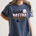 Leopard Baseball Mom Mama Mommy Sport Women's Comfort Colors T-Shirt Moss Leopard Baseball Mom Mama Mommy Sport Women's Comfort Colors T-Shirt Moss