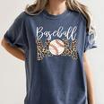 Leopard Baseball Mom Matching Baseball Mama Family Matching Premium Women's Comfort Colors T-Shirt Moss Leopard Baseball Mom Matching Baseball Mama Family Matching Premium Women's Comfort Colors T-Shirt Moss