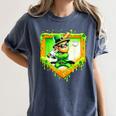 Leprechaun Baseball St Patricks Day Ice Cream Drip Men Boys Women's Comfort Colors T-Shirt Moss Leprechaun Baseball St Patricks Day Ice Cream Drip Men Boys Women's Comfort Colors T-Shirt Moss