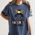 Loud And Proud Baseball Mom Messy Bun Leopard Baseball Mom Women's Comfort Colors T-Shirt Moss Loud And Proud Baseball Mom Messy Bun Leopard Baseball Mom Women's Comfort Colors T-Shirt Moss