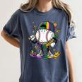 Mardi Gras Ice Cream Drip Baseball Carnival Party Mask Boys Women's Comfort Colors T-Shirt Moss Mardi Gras Ice Cream Drip Baseball Carnival Party Mask Boys Women's Comfort Colors T-Shirt Moss