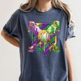 Mardi Gras Ice Cream Drip Baseball Sports For Men Women Kids Women's Comfort Colors T-Shirt Moss