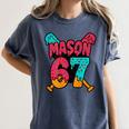 Mason 67 Ice Cream Drip Baseball Meme Women's Comfort Colors T-Shirt Moss