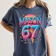 Mason 67 Meme Ice Cream Baseball Drip Women's Comfort Colors T-Shirt Moss