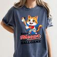 Take Meowt To The Ball Game Tee Slugger Cat Baseball Women's Comfort Colors T-Shirt Moss