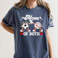 Mom Of Both Soccer Baseball Mom Of A Baseball Soccer Player Women's Comfort Colors T-Shirt Moss Mom Of Both Soccer Baseball Mom Of A Baseball Soccer Player Women's Comfort Colors T-Shirt Moss