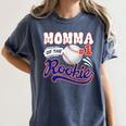 Momma Rookie Of Year 1st Birthday Baseball Theme Matching Women's Comfort Colors T-Shirt Moss Momma Rookie Of Year 1st Birthday Baseball Theme Matching Women's Comfort Colors T-Shirt Moss