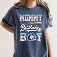 Mommy Of The Birthday Boy Baseball Ice Cream Drip Matching Women's Comfort Colors T-Shirt Moss