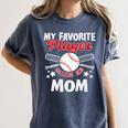 Mother's Day Baseball Mom Women's Comfort Colors T-Shirt Moss Mother's Day Baseball Mom Women's Comfort Colors T-Shirt Moss