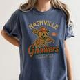 Nashville Gnawers Retro Minor League Baseball Women's Comfort Colors T-Shirt Moss Nashville Gnawers Retro Minor League Baseball Women's Comfort Colors T-Shirt Moss