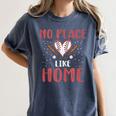 No Place Like Home Baseball Mom Kids Family Fun Women's Comfort Colors T-Shirt Moss No Place Like Home Baseball Mom Kids Family Fun Women's Comfort Colors T-Shirt Moss