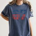 Number 67 USA Raglan Baseball Tee Women's Comfort Colors T-Shirt Moss