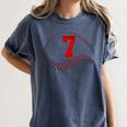 Number 7 Years Baseball 7TH Birthday Women's Comfort Colors T-Shirt Moss Number 7 Years Baseball 7TH Birthday Women's Comfort Colors T-Shirt Moss