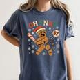 Oh Snap Gingerbread 67 Meme Baseball Christmas Xmas Women's Comfort Colors T-Shirt Moss