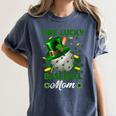 One Lucky Baseball Mom St Patricks Day One Lucky Mom Women Women's Comfort Colors T-Shirt Moss