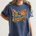 Pat's Pocket Pancakes Baseball Glove Stack Syrup Women's Comfort Colors T-Shirt Moss Pat's Pocket Pancakes Baseball Glove Stack Syrup Women's Comfort Colors T-Shirt Moss