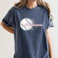 Philadelphia Baseball Skyline Philly Men Women Women's Comfort Colors T-Shirt Moss