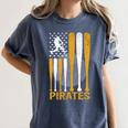 Pirates Baseball Fan Apparel For Sports Enthusiasts Women's Comfort Colors T-Shirt Moss Pirates Baseball Fan Apparel For Sports Enthusiasts Women's Comfort Colors T-Shirt Moss