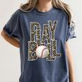 Play Ball Women Graphic Baseball Mom Baseball Women's Comfort Colors T-Shirt Moss Play Ball Women Graphic Baseball Mom Baseball Women's Comfort Colors T-Shirt Moss