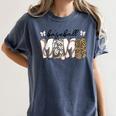 Preppy Baseball Mama Coquette Bow Game Day Mom Mother Women's Comfort Colors T-Shirt Moss Preppy Baseball Mama Coquette Bow Game Day Mom Mother Women's Comfort Colors T-Shirt Moss