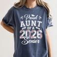 Proud Aunt Of A 2026 Senior Baseball Graduate Women's Comfort Colors T-Shirt Moss