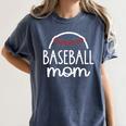 Proud Baseball Mom Era Baseball Game Day T-Ball Mom Son Women's Comfort Colors T-Shirt Moss