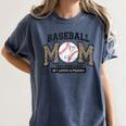 Proud Baseball Mom Shirt For Women Baseball Mom Team Women's Comfort Colors T-Shirt Moss