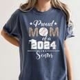 Proud Mom Of a 2024 Senior Class Of 2024 Baseball Mom Women's Comfort Colors T-Shirt Moss Proud Mom Of a 2024 Senior Class Of 2024 Baseball Mom Women's Comfort Colors T-Shirt Moss