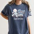 Proud Senior Mom Class Of 2024 Baseball Mom Graduate School Women's Comfort Colors T-Shirt Moss Proud Senior Mom Class Of 2024 Baseball Mom Graduate School Women's Comfort Colors T-Shirt Moss