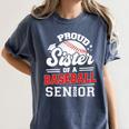Proud Sister Of A Baseball Senior Class Of 2026 Graduation Women's Comfort Colors T-Shirt Moss Proud Sister Of A Baseball Senior Class Of 2026 Graduation Women's Comfort Colors T-Shirt Moss
