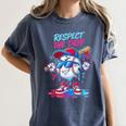 Respect The Drip Baseball Bat Sunglasses Mascot Women's Comfort Colors T-Shirt Moss Respect The Drip Baseball Bat Sunglasses Mascot Women's Comfort Colors T-Shirt Moss